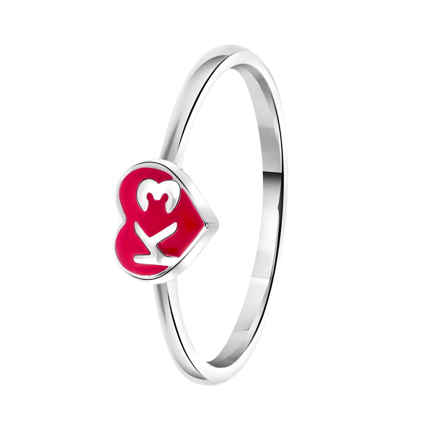 Zilveren ring met K3 logo